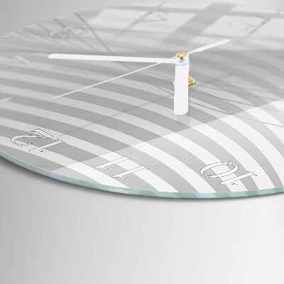 Horloge ronde Lignes abstraites