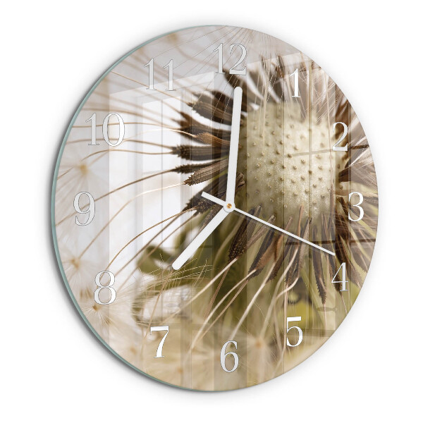 Horloge ronde Pissenlit