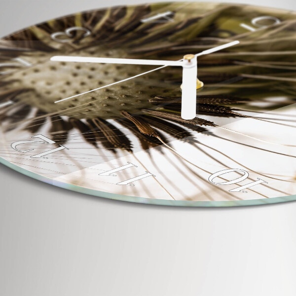 Horloge ronde Pissenlit