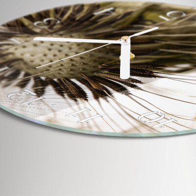 Horloge ronde Pissenlit