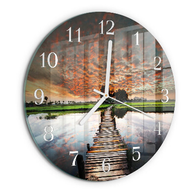 Horloge ronde Pont de prairie