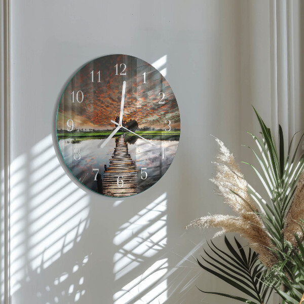 Horloge ronde Pont de prairie