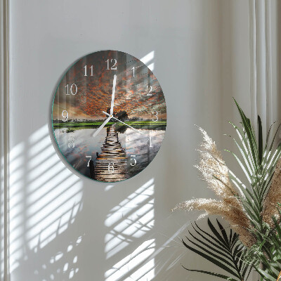 Horloge ronde Pont de prairie