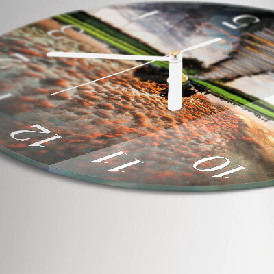 Horloge ronde Pont de prairie