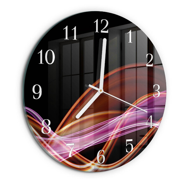 Horloge ronde Art abstrait