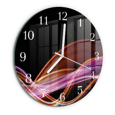 Horloge ronde Art abstrait