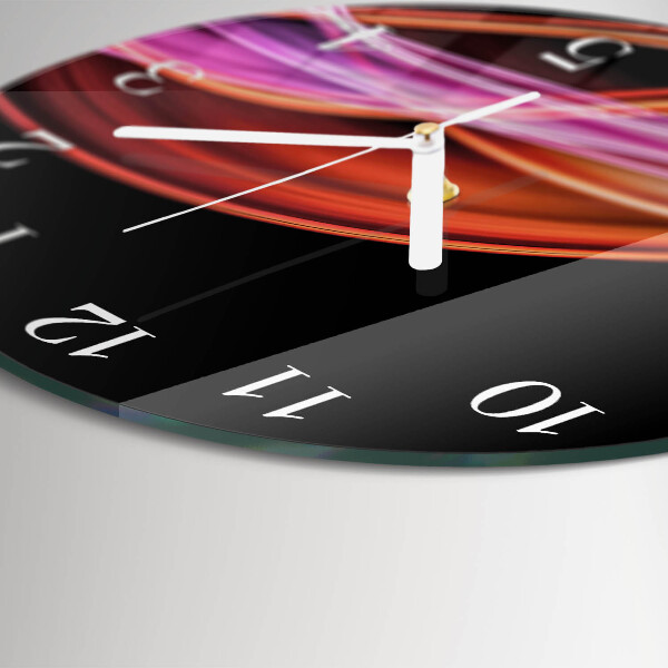Horloge ronde Art abstrait