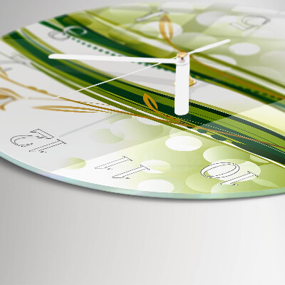 Horloge ronde Lignes abstraites