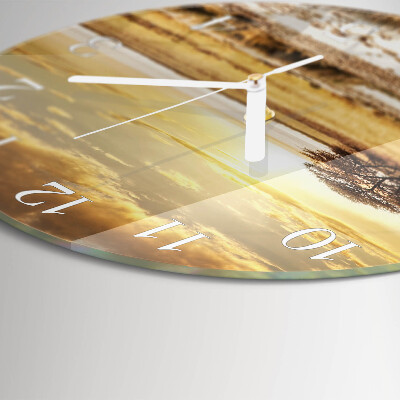 Horloge ronde Zèbres
