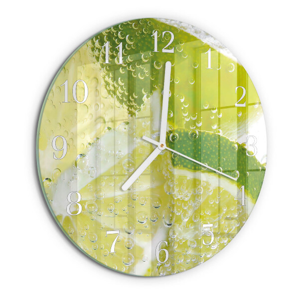 Horloge ronde Eau de chaux