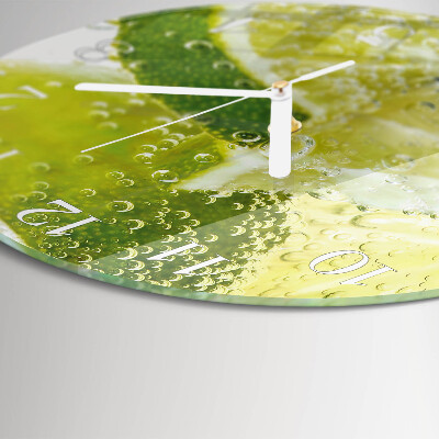 Horloge ronde Eau de chaux