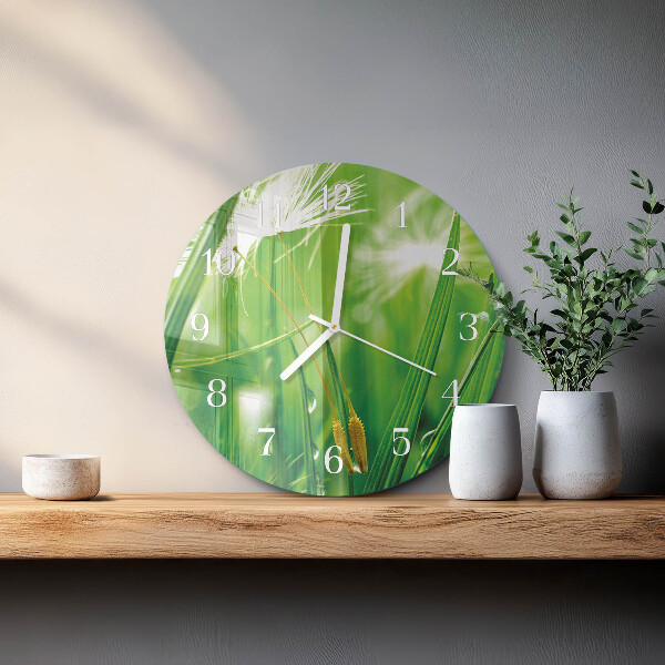 Horloge ronde Herbe
