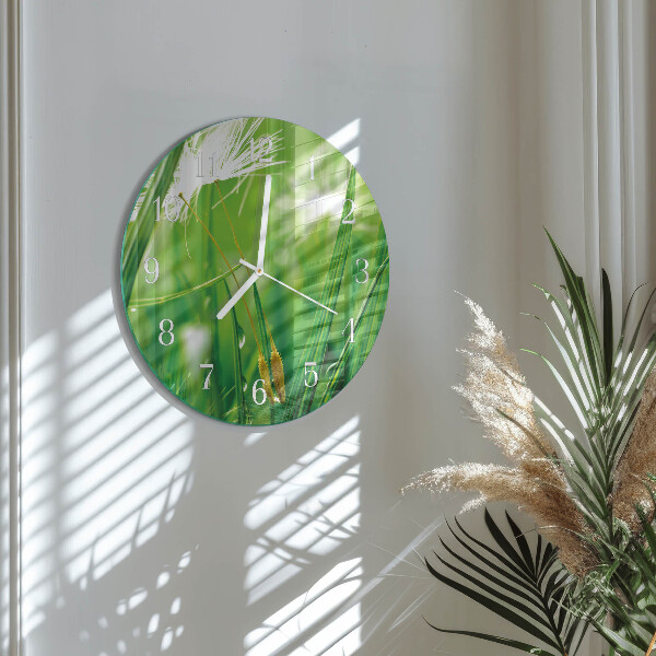 Horloge ronde Herbe