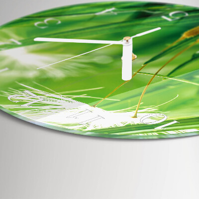 Horloge ronde Herbe