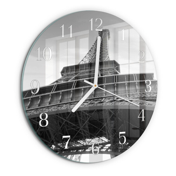 Horloge ronde Tour Eiffel Paris