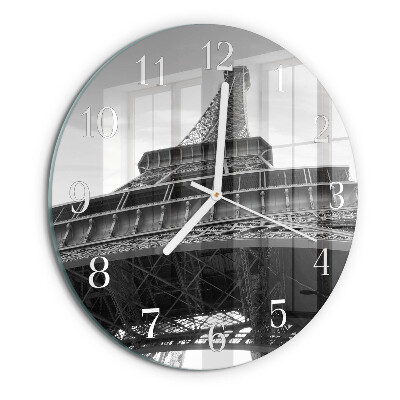 Horloge ronde Tour Eiffel Paris