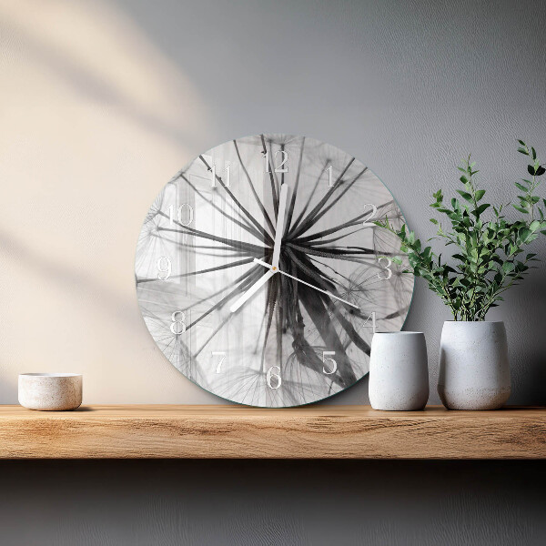 Horloge ronde Pissenlit