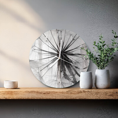 Horloge ronde Pissenlit