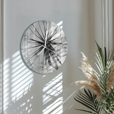 Horloge ronde Pissenlit