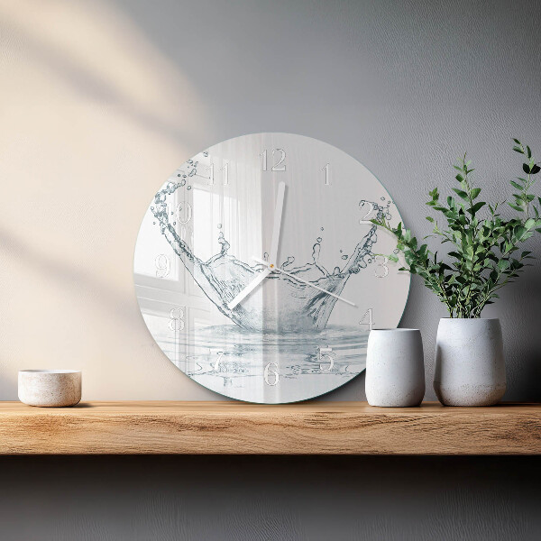 Horloge ronde Eau