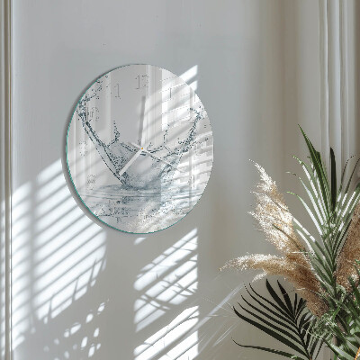 Horloge ronde Eau