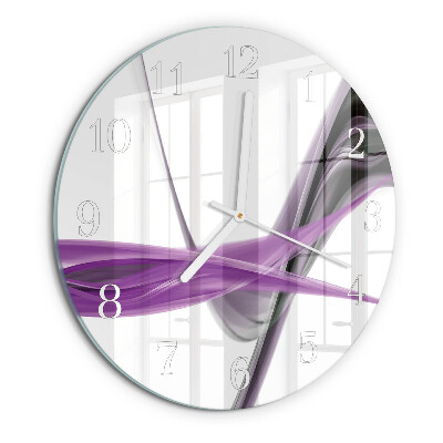 Horloge ronde Fumée abstraite