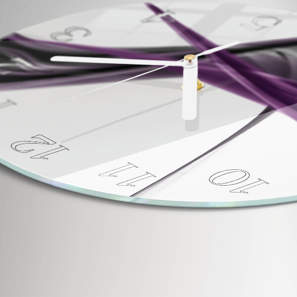 Horloge ronde Fumée abstraite