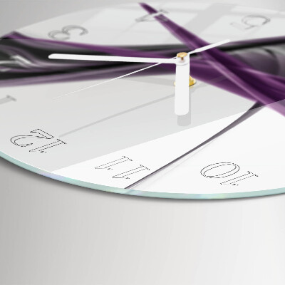 Horloge ronde Fumée abstraite