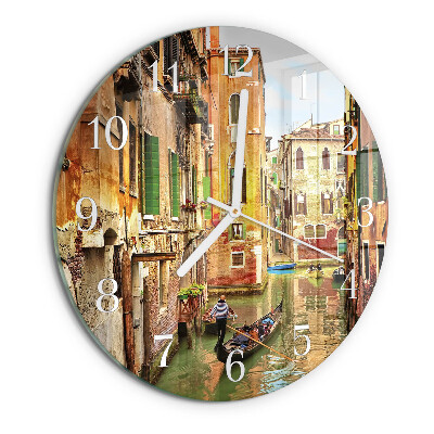 Horloge ronde Le bateau vénitien