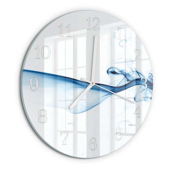 Horloge ronde Fumée abstraite