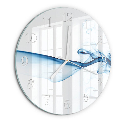 Horloge ronde Fumée abstraite