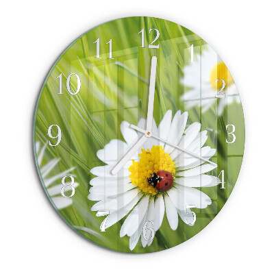 Horloge ronde Marguerites