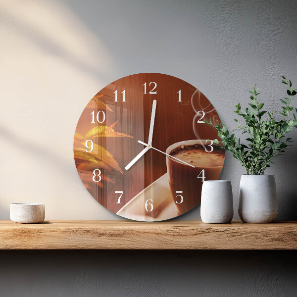 Horloge ronde Café