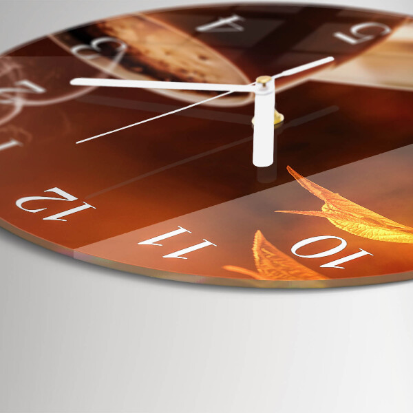 Horloge ronde Café