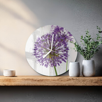 Horloge ronde Fleur