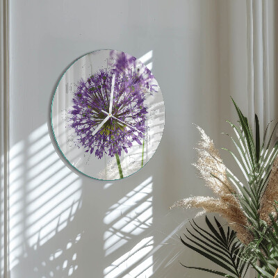 Horloge ronde Fleur
