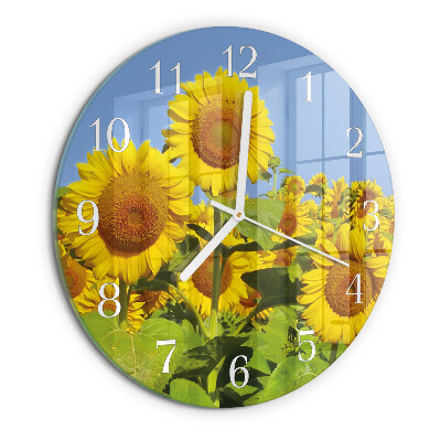 Horloge ronde Tournesols