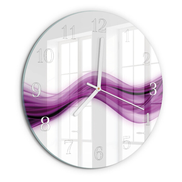 Horloge ronde Lignes abstraites