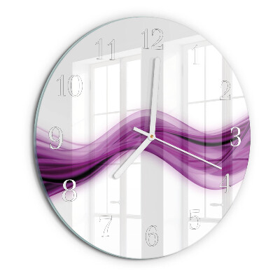 Horloge ronde Lignes abstraites