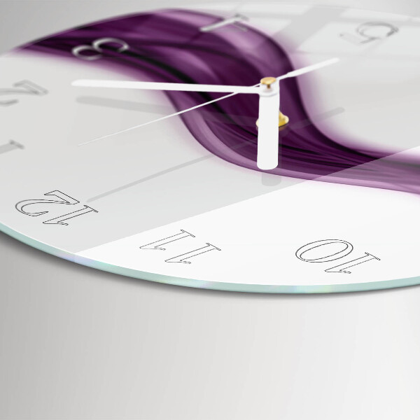 Horloge ronde Lignes abstraites