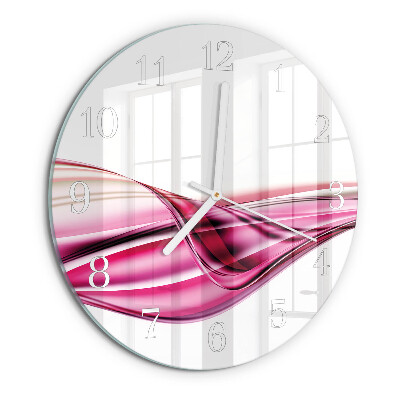 Horloge ronde Lignes abstraites