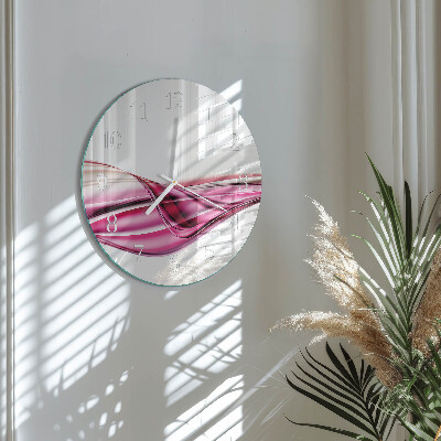Horloge ronde Lignes abstraites