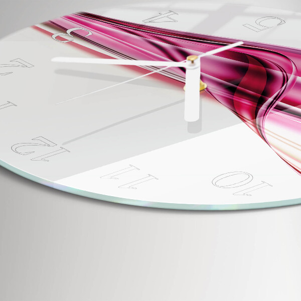 Horloge ronde Lignes abstraites