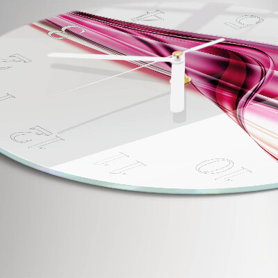 Horloge ronde Lignes abstraites