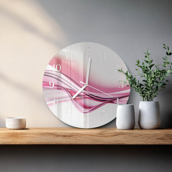 Horloge ronde Art abstrait