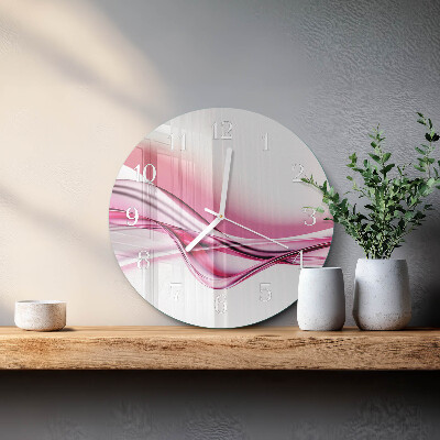 Horloge ronde Art abstrait