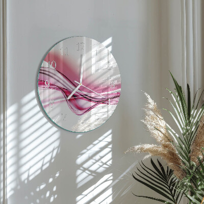 Horloge ronde Art abstrait