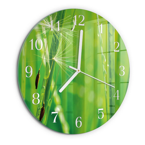 Horloge ronde Herbe