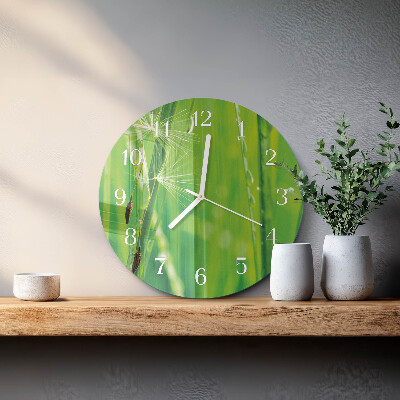 Horloge ronde Herbe