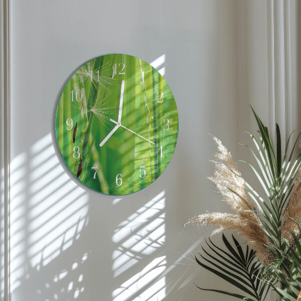 Horloge ronde Herbe